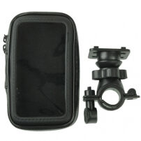 Voděodolné pouzdro s držákem na kolo / motorku pro iPhone 4 / 4S - černé