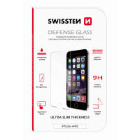 SWISSTEN 2.5D Tvrzené sklo (Tempered Glass) na iPhone 4 / 4S - tvrdost 9H - tloušťka 0,3 mm