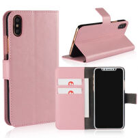 Pouzdro se stojánkem a přihrádkami na doklady pro Apple iPhone XS / iPhone X - růžová