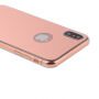 Zrcadlový ochranný kryt pro iPhone XS / iPhone X - růžově zlatý