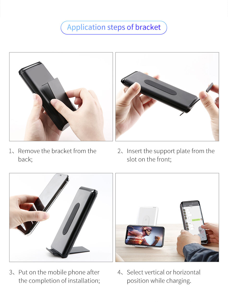 BASEUS stojánek / powerbanka 10000mAh s bezdrátovým nabíjením - černá BASEUS stojánek / powerbanka 10000mAh s bezdrátovým nabíjením - černá