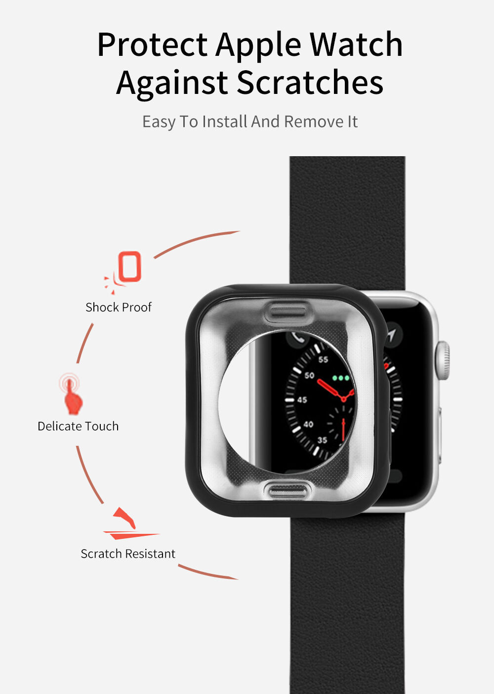 Dux Ducis ochranné pouzdro pro Apple Watch 40mm - černé
