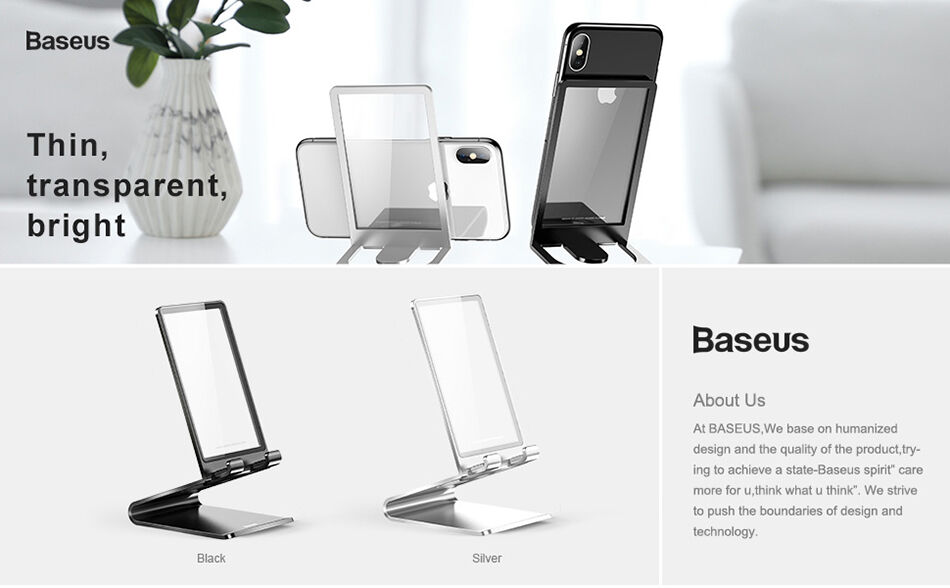 BASEUS elegantní stojánek pro iPhone - černá