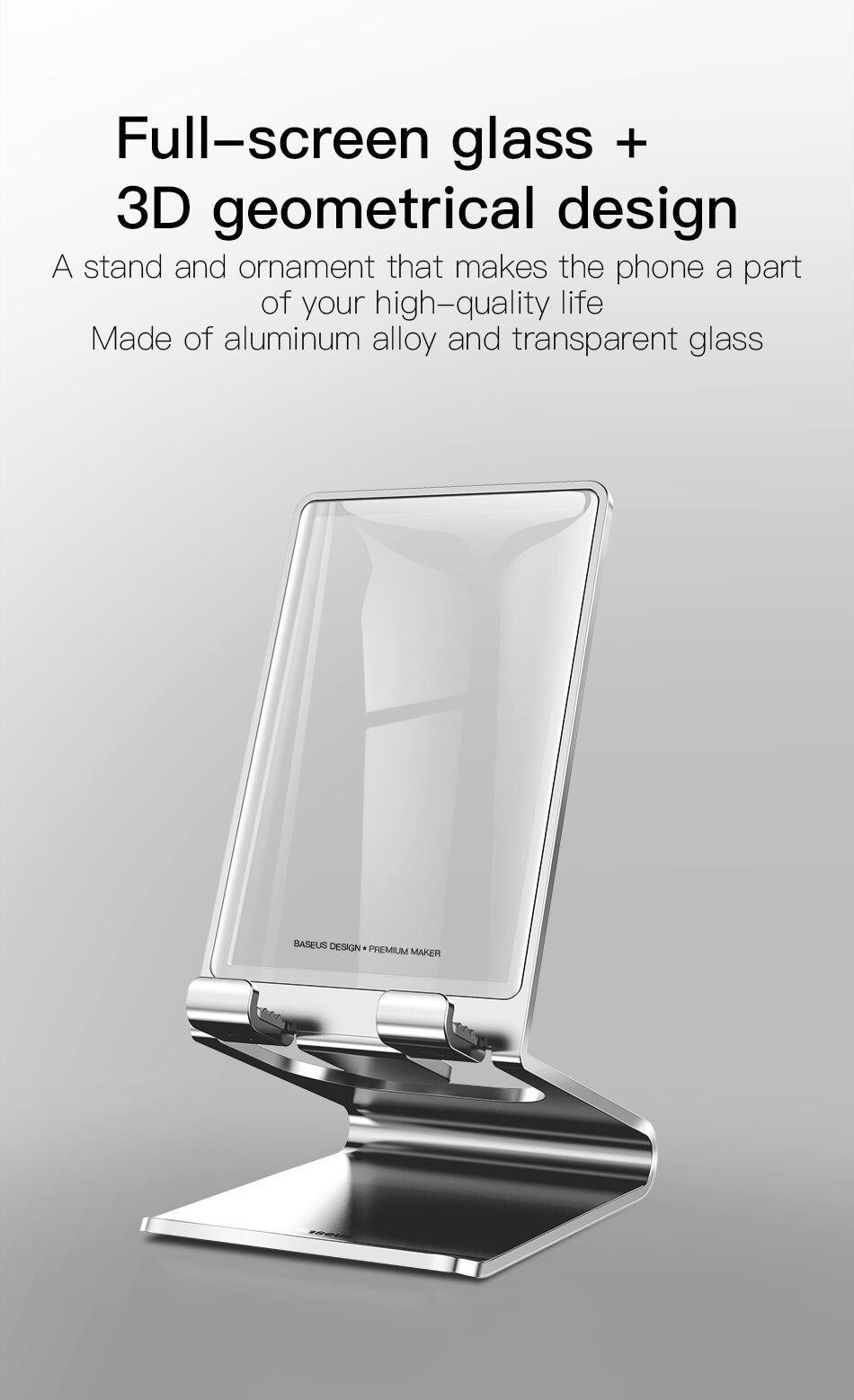 BASEUS elegantní stojánek pro iPhone - černá