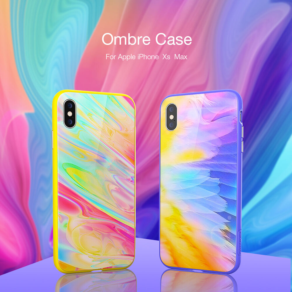 NILLKIN Ombre kryt pro iPhone XS Max - fialová