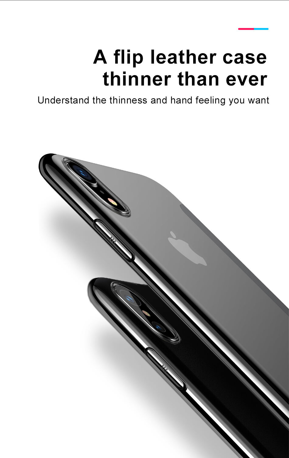 BASEUS flipové pouzdro pro iPhone XS Max - černá