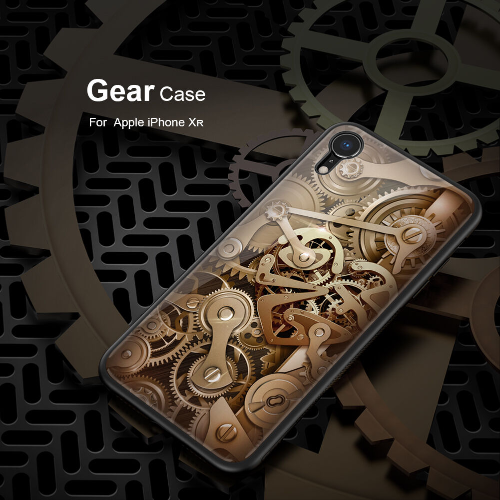 NILLKIN Gear kryt se skleněnou zadní stranou pro iPhone XR