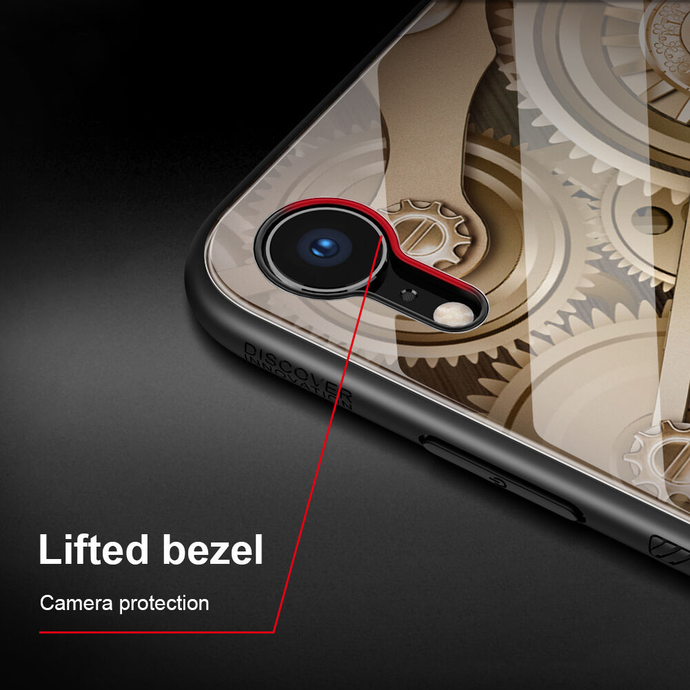NILLKIN Gear kryt se skleněnou zadní stranou pro iPhone XR