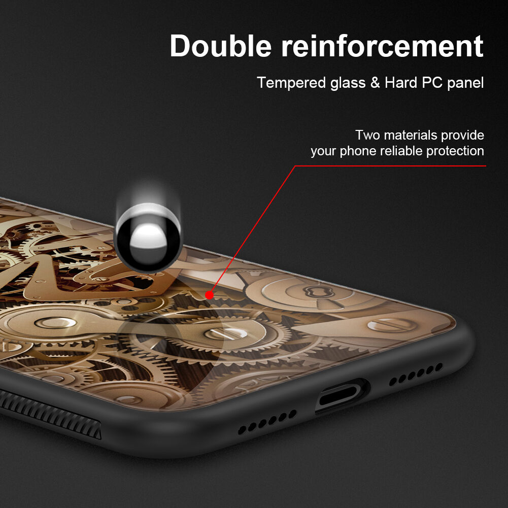 NILLKIN Gear kryt se skleněnou zadní stranou pro iPhone XR