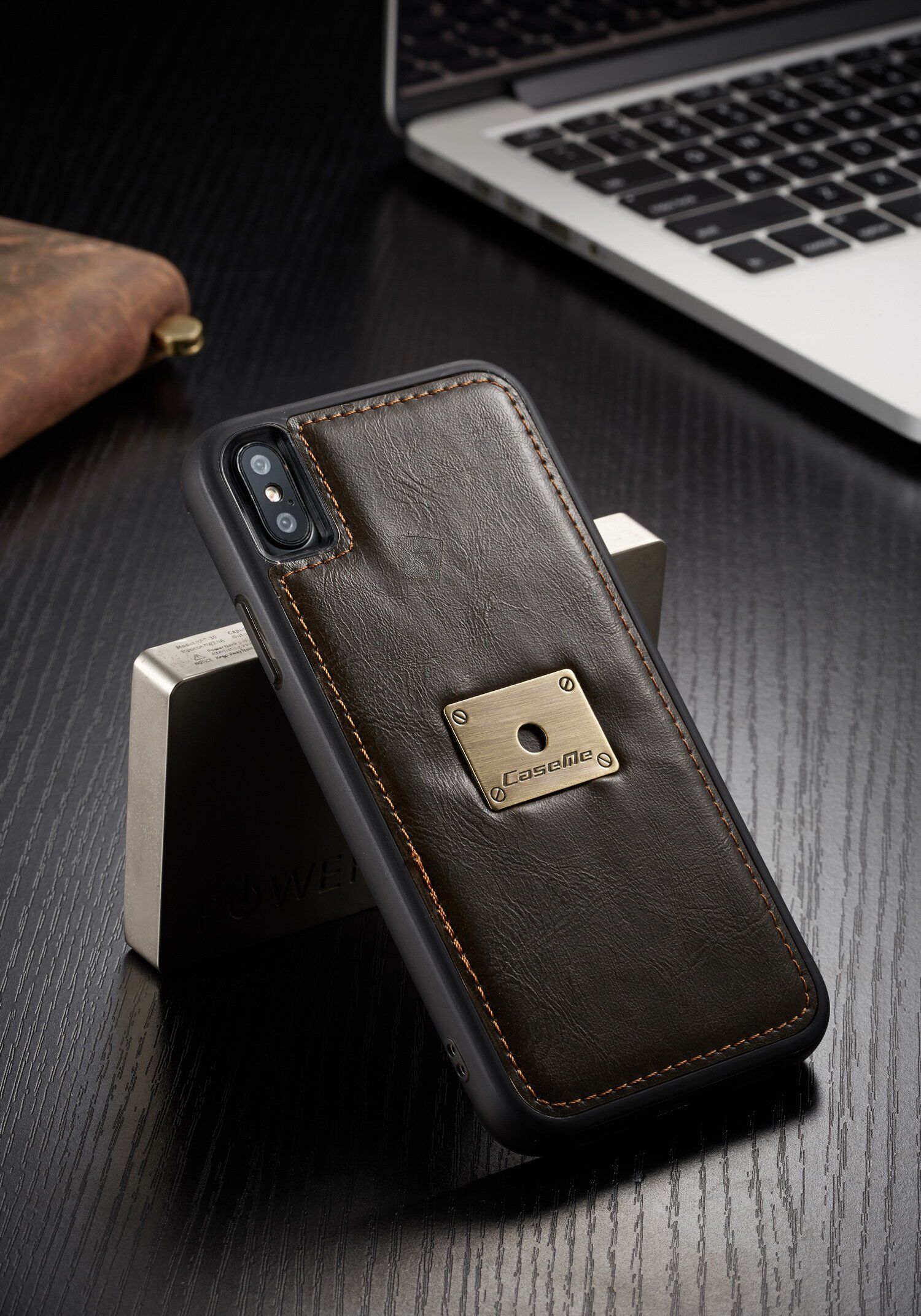 CASEME 2v1 odnímatelné pouzdro pro iPhone XS Max - černá