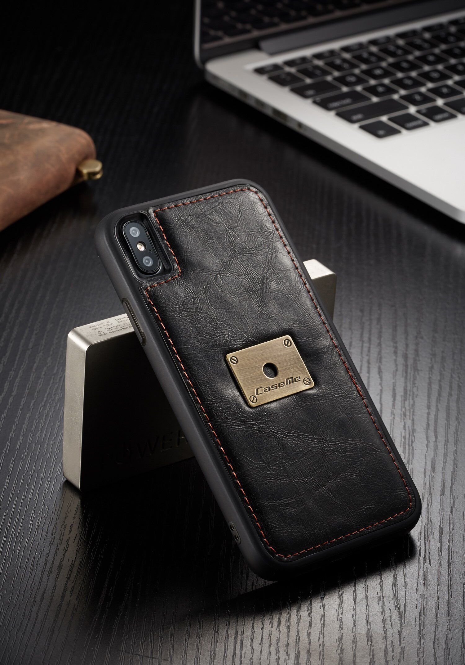 CASEME 2v1 odnímatelné pouzdro pro iPhone XS Max - červená