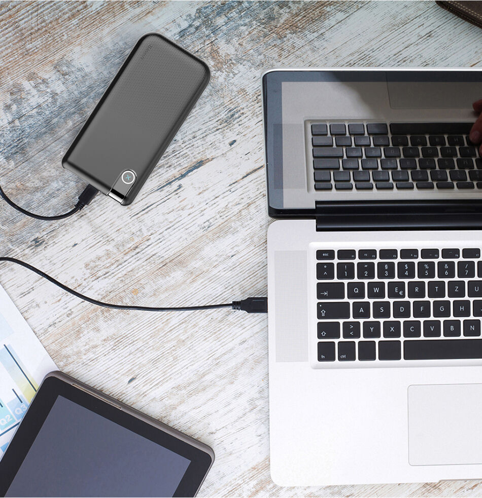 BASEUS powerbanka 10000mAh s bezdrátovým nabíjením - černá