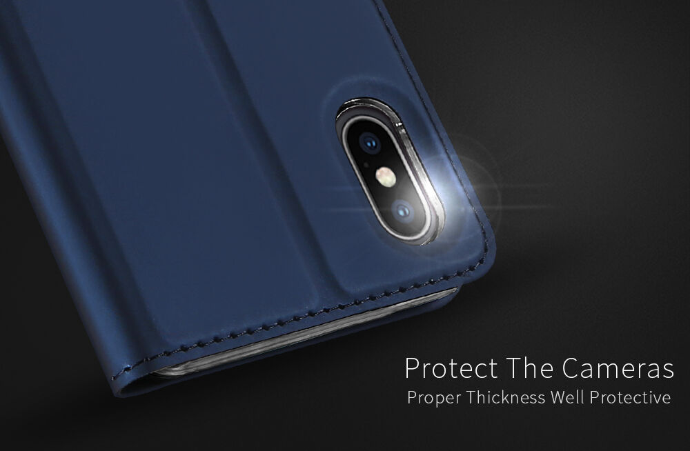 DUX DUCIS flipové pouzdro pro iPhone XS Max - růžovozlatá