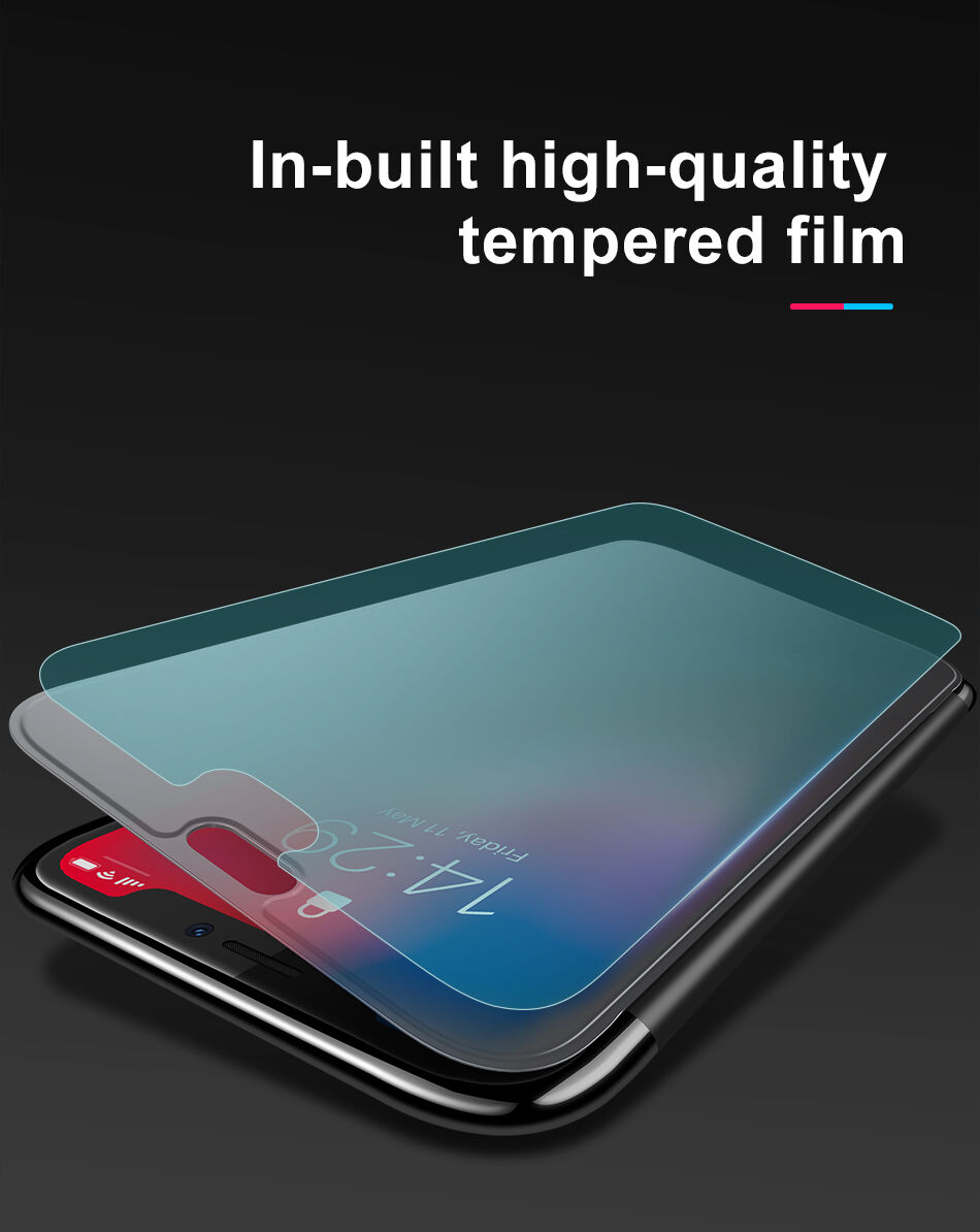 BASEUS flipové pouzdro pro iPhone XR - červená