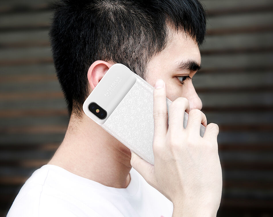 BASEUS kryt s baterií 3500mAh pro iPhone X - černý