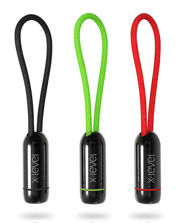 X-LEVEL elegantní USB / lightning kabel pro Apple iPhone / iPad / iPod - 8cm - zelený