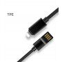 X-LEVEL elegantní USB / lightning kabel pro Apple iPhone / iPad / iPod - 8cm - zelený