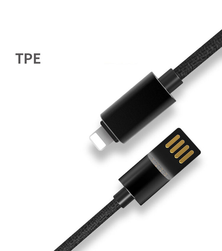 X-LEVEL elegantní USB / lightning kabel pro Apple iPhone / iPad / iPod - 8cm - zelený