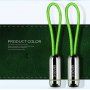 X-LEVEL elegantní USB / lightning kabel pro Apple iPhone / iPad / iPod - 8cm - zelený