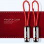 X-LEVEL elegantní USB / lightning kabel pro Apple iPhone / iPad / iPod - 8cm - černý