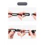 X-LEVEL elegantní USB / lightning kabel pro iPhone / iPad / iPod - 8cm - červený