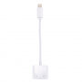 Audio a nabíjecí redukce - 2x Lightning na Lightning - bílá