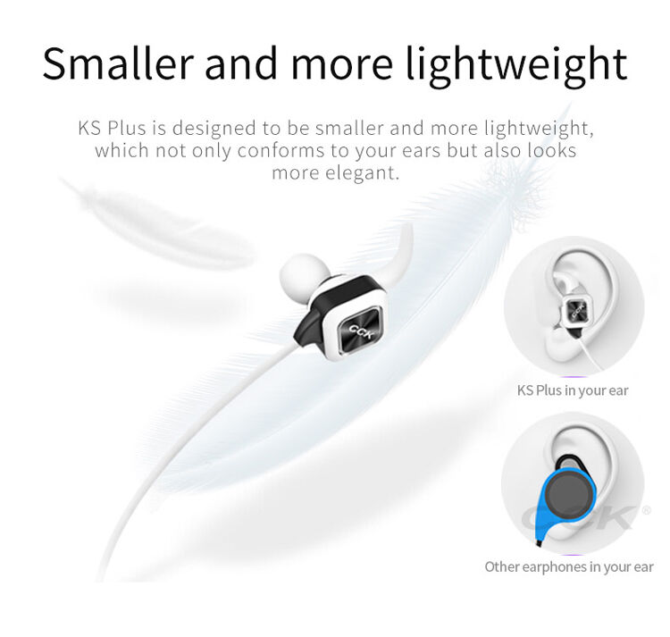 CCK bezdrátová Bluetooth sluchátka pro Apple iPhone - blá