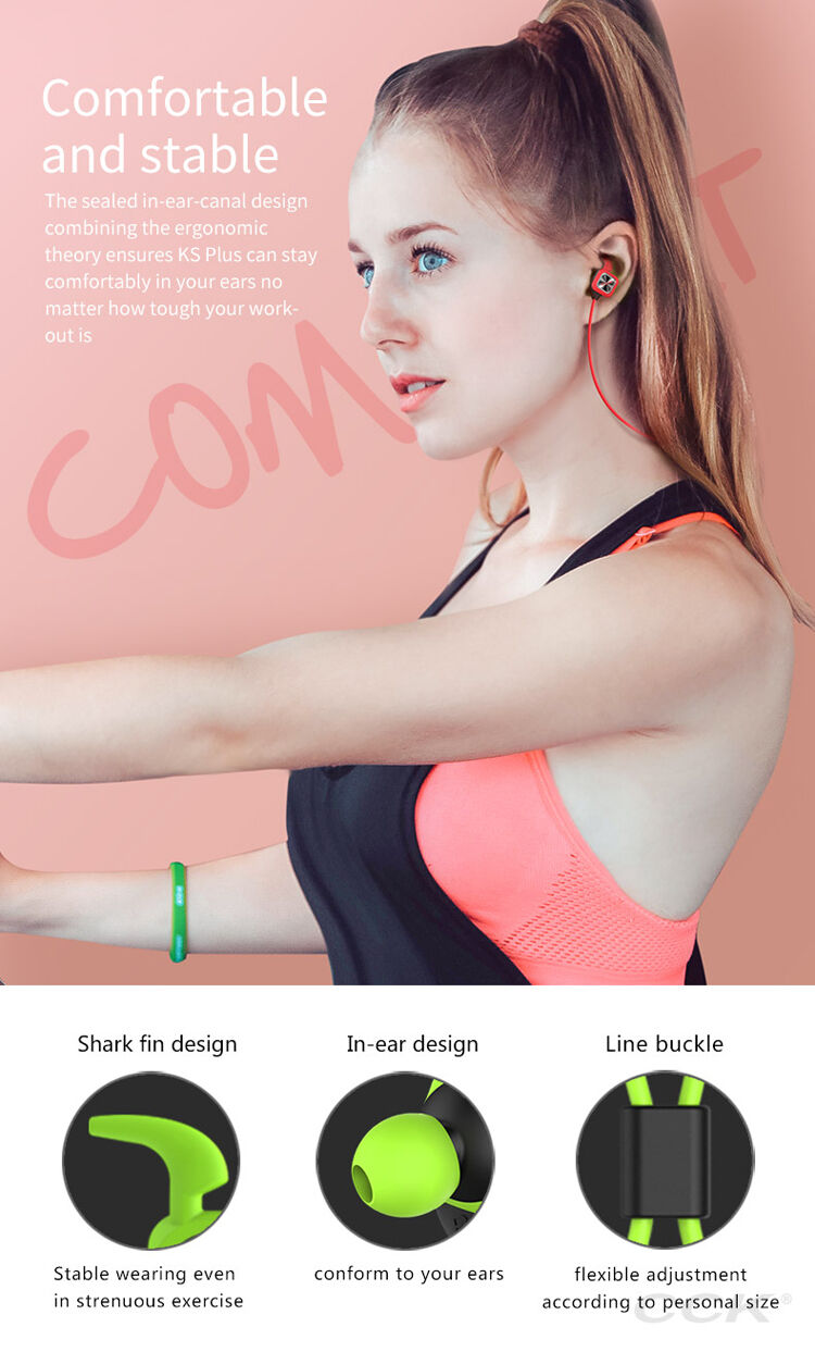 CCK bezdrátová Bluetooth sluchátka pro Apple iPhone - blá