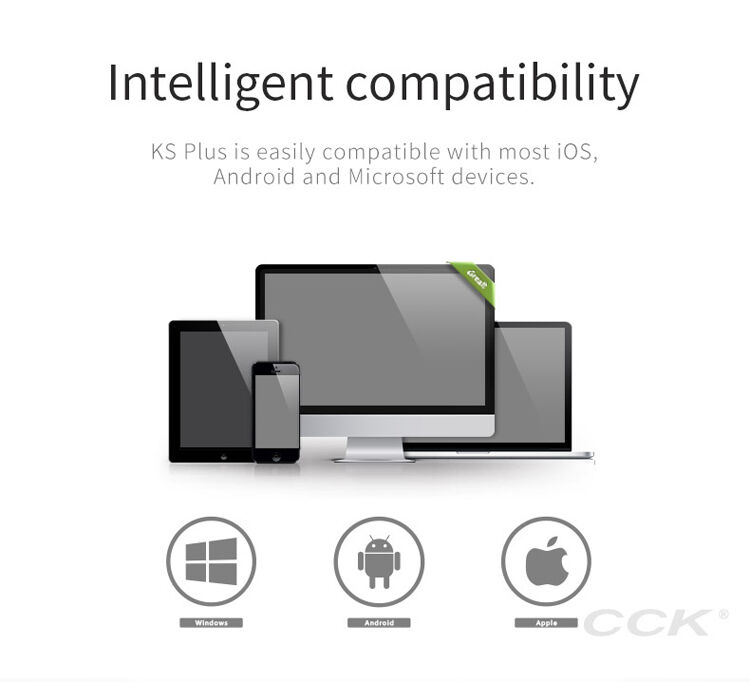 CCK bezdrátová Bluetooth sluchátka pro Apple iPhone - blá