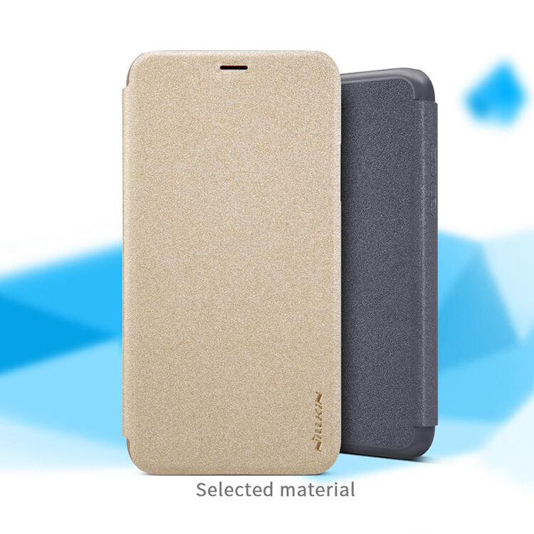NILLKIN ochranné flip pouzdro pro Apple iPhone XS / iPhone X - zlaté