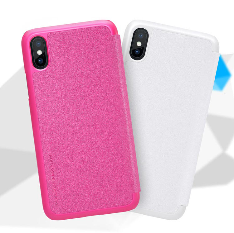 NILLKIN ochranné flip pouzdro pro Apple iPhone XS / iPhone X - zlaté