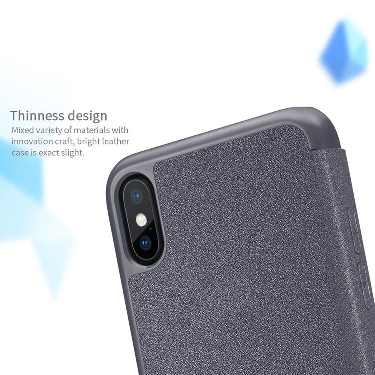 NILLKIN ochranné flip pouzdro pro Apple iPhone XS / iPhone X - černé