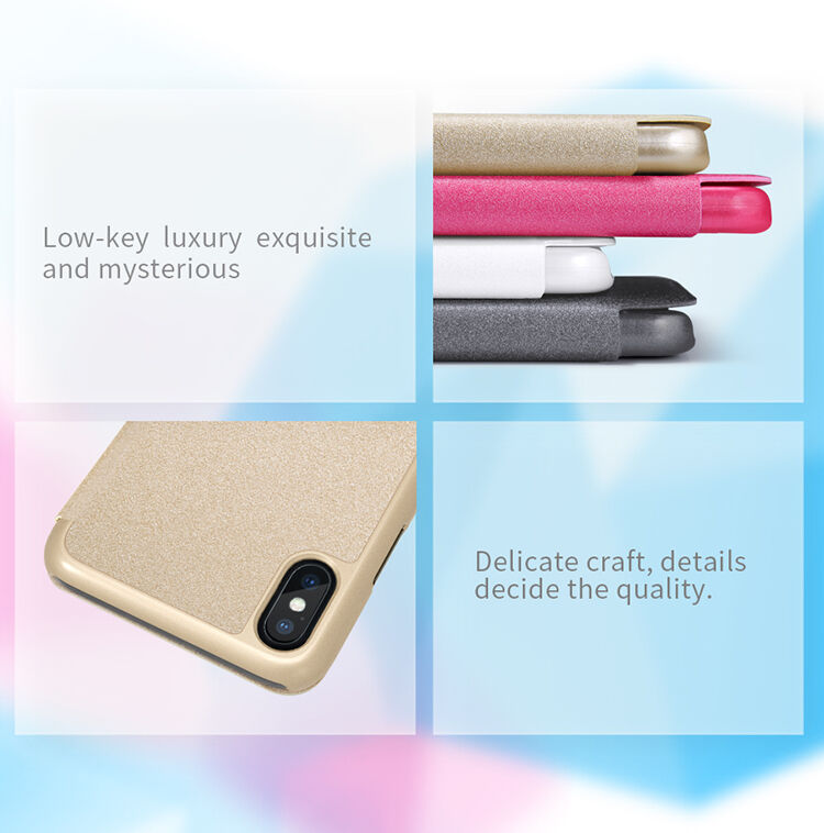 NILLKIN ochranné flip pouzdro pro Apple iPhone XS / iPhone X - černé