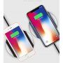 Bezdrátová QI nabíječka s neklouzavým povrchem pro Apple iPhone - modro / stříbrná