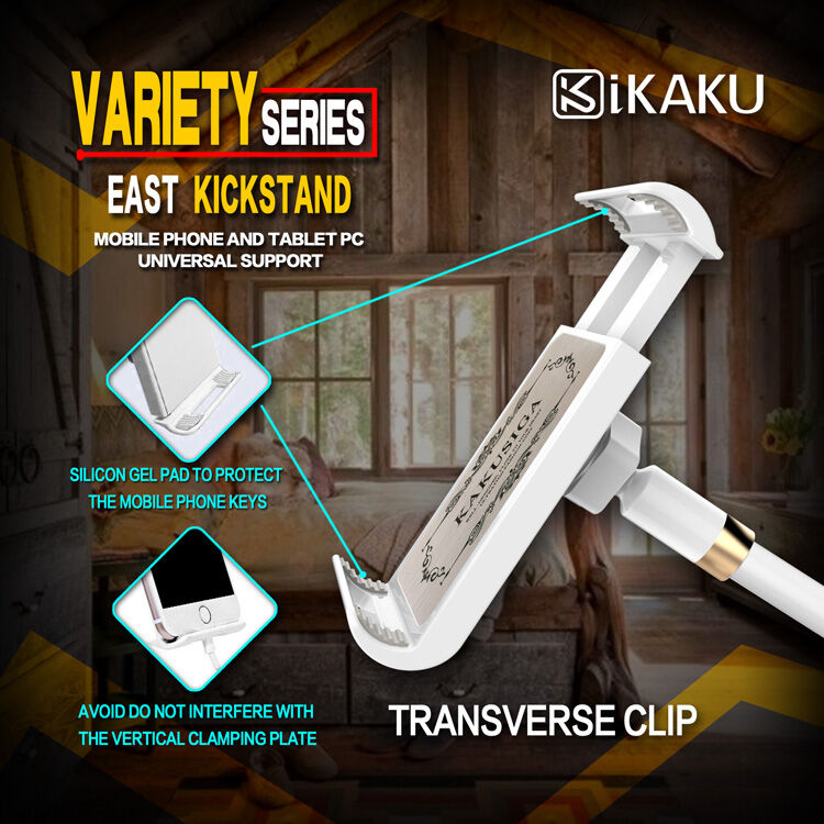 KAKUSIGA univerzální polohovatelný stojan pro Apple iPhone / iPad - bílo / růžovozlatý