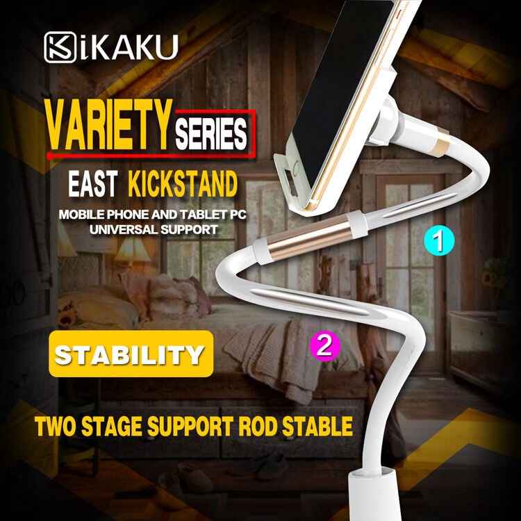 KAKUSIGA univerzální polohovatelný stojan pro Apple iPhone / iPad - bílo / růžovozlatý