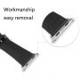 Náhradní kovová přezka s osičkou k řemínku pro Apple Watch 42mm / 41mm / 40mm / 38mm - 2 ks - černá