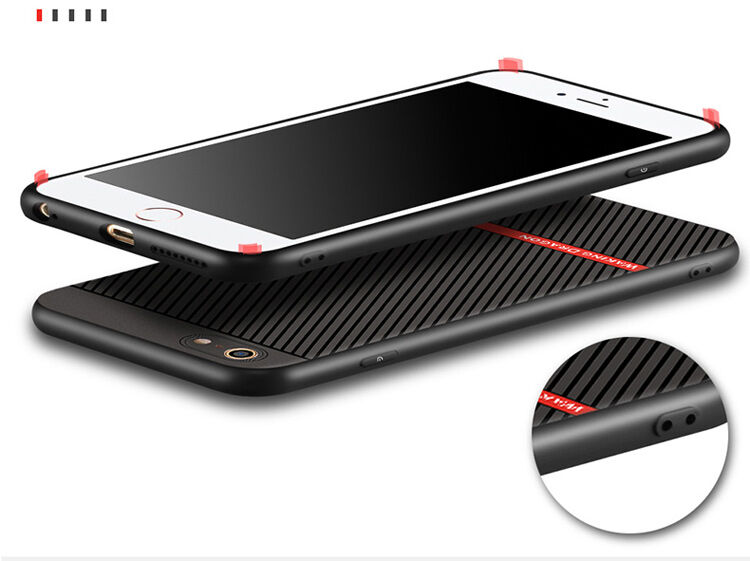 WAKING DRAGON elegantní kryt z měkkého plastu pro Apple iPhone 6 / 6S - červený