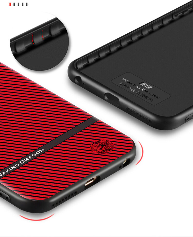 WAKING DRAGON elegantní kryt z měkkého plastu pro Apple iPhone 6 / 6S - červený