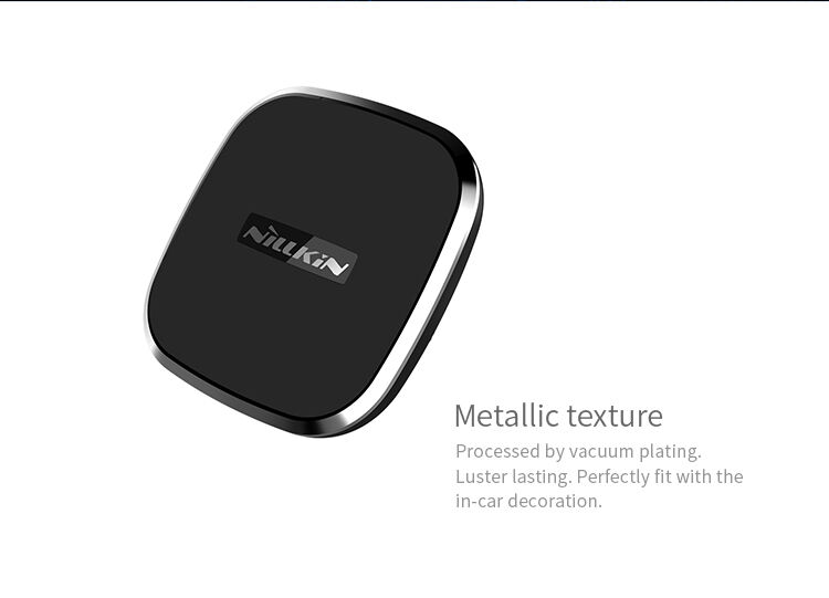 NILLKIN designový magnetický držák s Qi bezdrátovým nabíjením pro Apple iPhone - černý