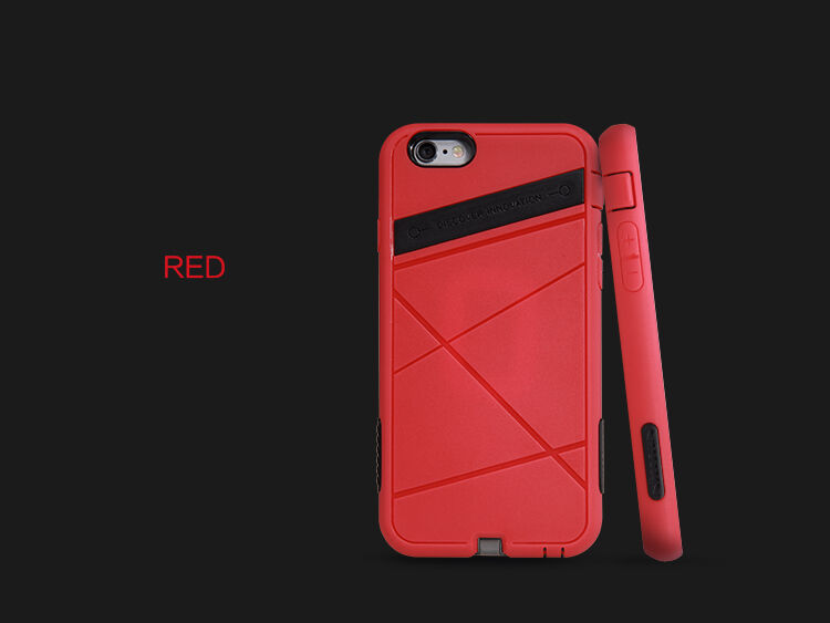 NILLKIN 2v1 super odolný kryt / obal pro Qi bezdrátové nabíjení Apple iPhone 6S / 6 - černý