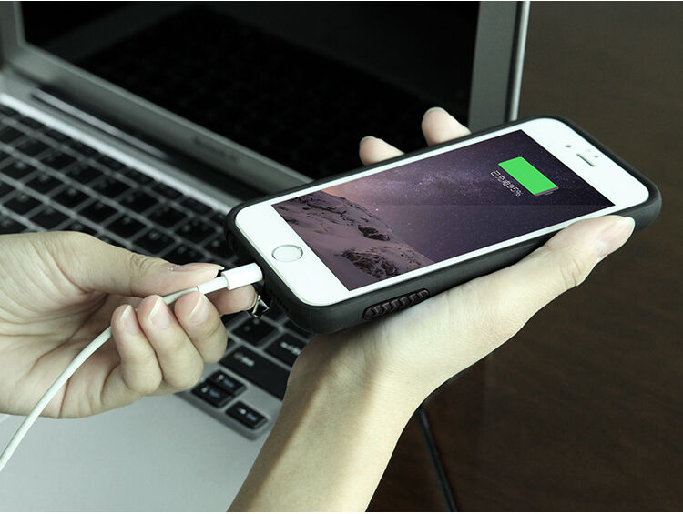 NILLKIN 2v1 super odolný kryt / obal pro Qi bezdrátové nabíjení Apple iPhone 6S / 6 - černý