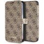 Guess flipové pouzdro z umělé kůže s logem pro iPhone X / XS - hnědé