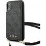 Guess 4G pouzdro s popruhem přes rameno pro iPhone X / XS - šedé