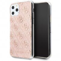 Guess 4G Glitter třpytivý kryt iPhone 11 Pro Max - světle růžový