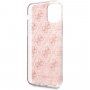 Guess 4G Glitter třpytivý kryt iPhone 11 Pro Max - světle růžový