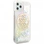 Guess Glitter Circle třpytivý kryt pro iPhone 11 Pro Max - čirý