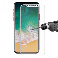 ENKAY super odolné 3D tvrzené sklo pro iPhone X / XS / 11 Pro - 0,2 mm - bílá