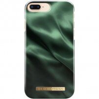 iDeal of Sweden kryt se vzorem saténu pro iPhone 6S Plus / 7 Plus / 8 Plus - smaragdově zelený