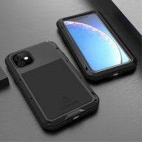 Love Mei super odolné pouzdro proti nárazu / vodě / prachu pro iPhone 11 - černé